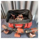 G3 10pc Hilti Hammer drills, impacts, Duffel bag