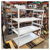 T2 White Finish modular shelving 24x48x54"