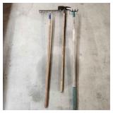 YD 3pc Rake, Hoe, Cultivator