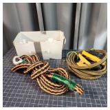 E2 2PC Jumper Cables, Tow Rope,
