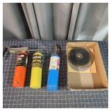 T2 4pc Torches, Map, Propane, Saw blades