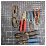 T2 6pc Snips, crimpers, pliers,