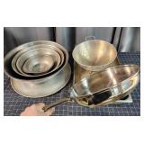 I3 10pc+ Campware: Stainless bowls, Frypan, Servin