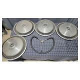 N2 5pc Ford Motor Company Hubcaps, steering whee