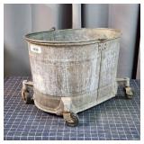 H3 Galvanized mop Pail Rolling