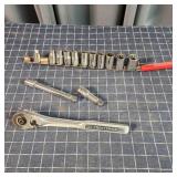 T2 14pc Craftsman, 1/2" Drive ratchet, Metric sock