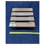 T6 potted plant rolling platform 12x12x5"