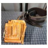 T2 2pc Leather tool belt, Back support