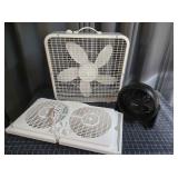I3 3pc Box fan, window fan, tabl
