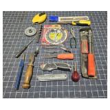 T2 19pc screwdriver, circular saw Knives, pliers,