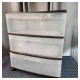 M5 Sterilite Drawer unit 15x22x25" 3 drawer
