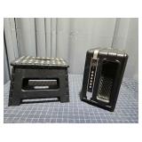 G3 2pc Foldable Step stool Electric Space Heater,