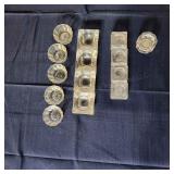 T2 14Pc Glass Salt dishes Various shapes and sizes