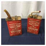 H2 2Pc Metal Gas cans NO 1001 .883 Gallon