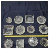 L5 12Pc Glass Ashtrays