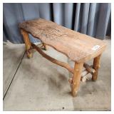Q3 Primative Bench 13x18x36" Live edge
