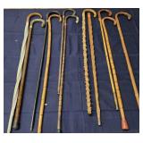 Q3 11Pc Walking stick Canes