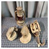 Q2 4pc (3) barn pulleys Dietz Little Wizard,