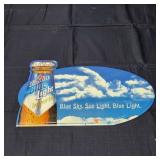 P3 Sign Metal 11 X 20 Labatt Labatte blue light im