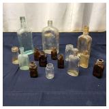 L3 15Pc Glass medicine Bottles