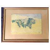 T2 "Benighted for a Dry Camp Wetern print Fredrick