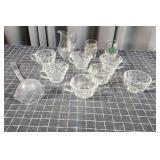 S3 11pc Cream pitcher, (7) Punch glasses, Punch la