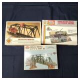 C3 3Pc HO Scale Train accessories Trestle
