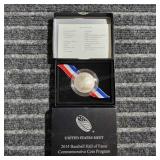 LB Commemorative Coin 2014 Baseball hall o fame