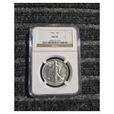 LB Walking Liberty Half Dollar 1942 Silver NGC AU