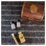 LB 5Pc Gold /silver Leaf 5pc Gold & Silver Leaf Se