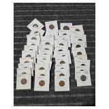 LB 40pc Wheat Pennies Various Dates Collection of
