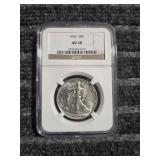 LB Walking Liberty Half Dollar 1943 Silver NGC AU