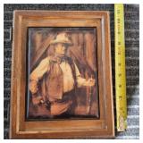 MC Wood box John wayne cover 9 X 7 X 3.5