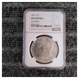 LB Morgan Dollar 1897 S Silver NGC CLEANED
