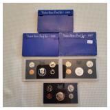 Lb 3Pc Proof sets us coins 1969 40 % silver half S