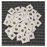 LB 50pc Wheat Pennies Various Dates Lot of 50 Linc