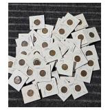 LB 50pc Wheat Pennies Various Dates Lot of 50 Linc