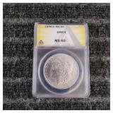 LB Morgan Dollar 1898 Silver ANACO MS 60