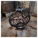 1 antique wrought iron lighting chandelier floral