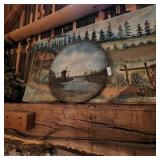 3 painting vintage antique decor art