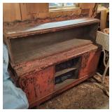 1 furniture primitive antique wood cabinet