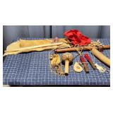 Q2 7pc Flute, Peace Pipe, Hand percussion, Rain st