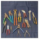 T2 15Pc Vise grips Pliers Tin snips