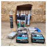 T2 16pc Nails, Calk, Screws, Spraypaint