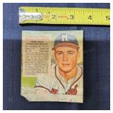 Mc Red Man Tobacco Eddie Mathews Hat Pamphlet
