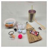 T6 8pc hand Broom, Whistle, Bowl,