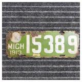 MC Michigan Licence plate 1913