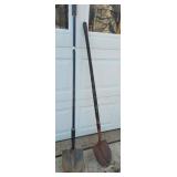 YD 2 Wood & Poly Handle Spade Shovels