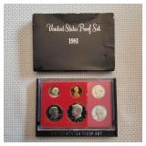 LB Proof set US coins 1981