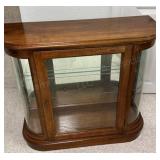 Glass Pulaski Curio Cabinet 29in H x 32in W x 11in